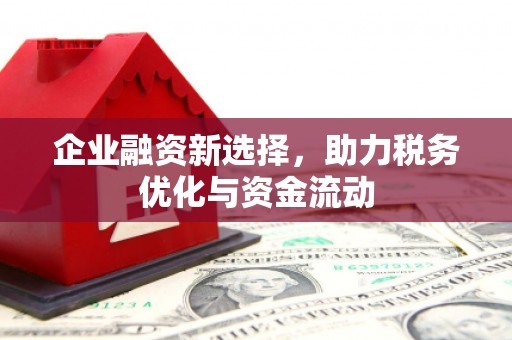 莱西企业融资新选择，助力税务优化与资金流动