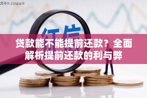 莱西贷款能不能提前还款？全面解析提前还款的利与弊