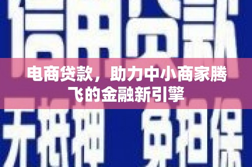 莱西电商贷款，助力中小商家腾飞的金融新引擎