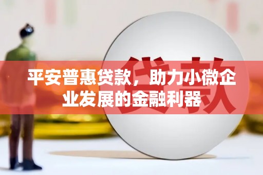 莱西平安普惠贷款，助力小微企业发展的金融利器