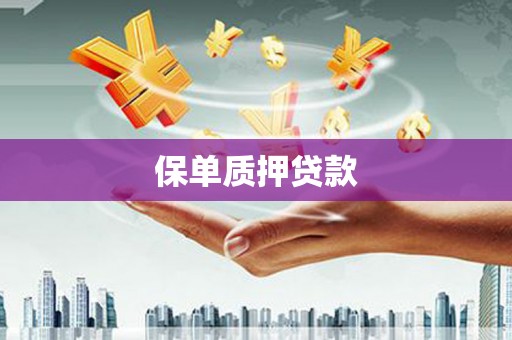 莱西保单质押贷款