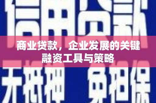 莱西商业贷款，企业发展的关键融资工具与策略