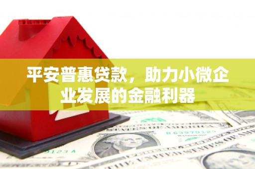 莱西平安普惠贷款，助力小微企业发展的金融利器
