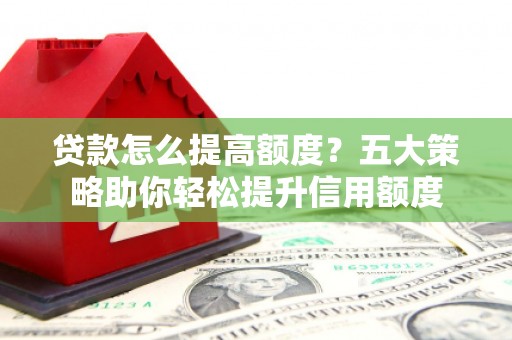 莱西贷款怎么提高额度？五大策略助你轻松提升信用额度