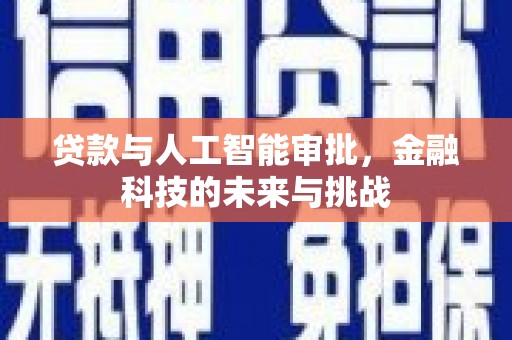莱西贷款与人工智能审批，金融科技的未来与挑战