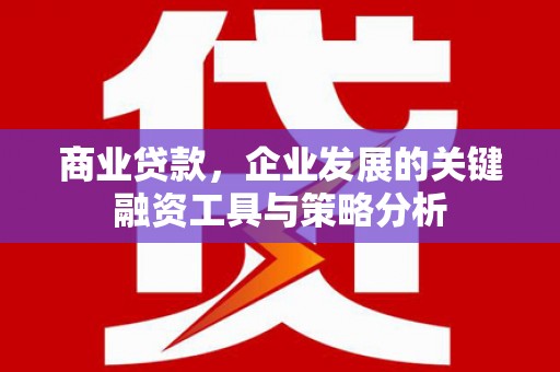 莱西商业贷款，企业发展的关键融资工具与策略分析