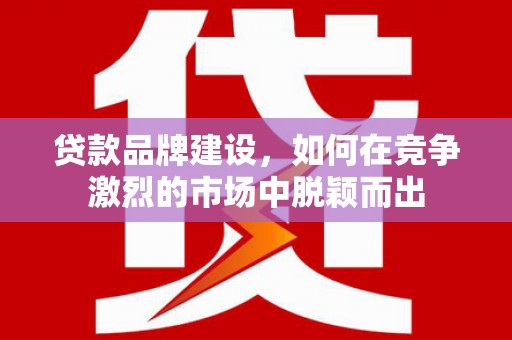 莱西贷款品牌建设，如何在竞争激烈的市场中脱颖而出