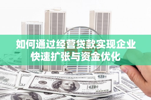 莱西如何通过经营贷款实现企业快速扩张与资金优化