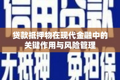 莱西贷款抵押物在现代金融中的关键作用与风险管理