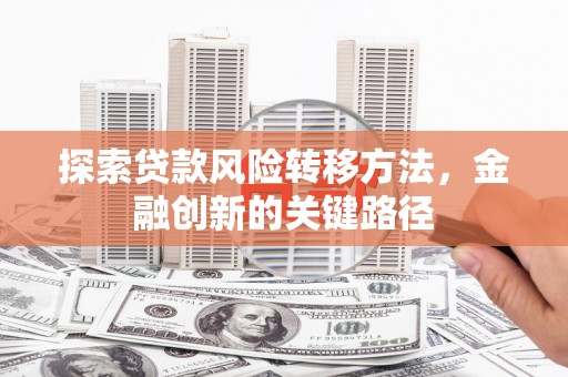 莱西探索贷款风险转移方法，金融创新的关键路径