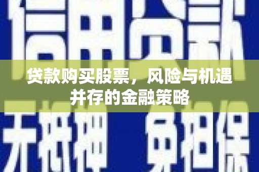 莱西贷款购买股票，风险与机遇并存的金融策略