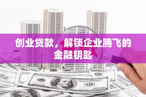 莱西创业贷款，解锁企业腾飞的金融钥匙