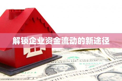 莱西解锁企业资金流动的新途径