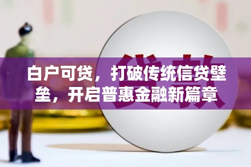 莱西白户可贷，打破传统信贷壁垒，开启普惠金融新篇章
