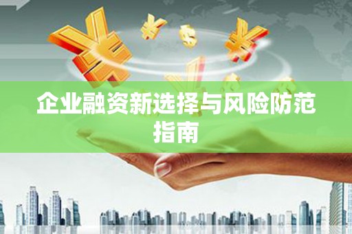 莱西企业融资新选择与风险防范指南